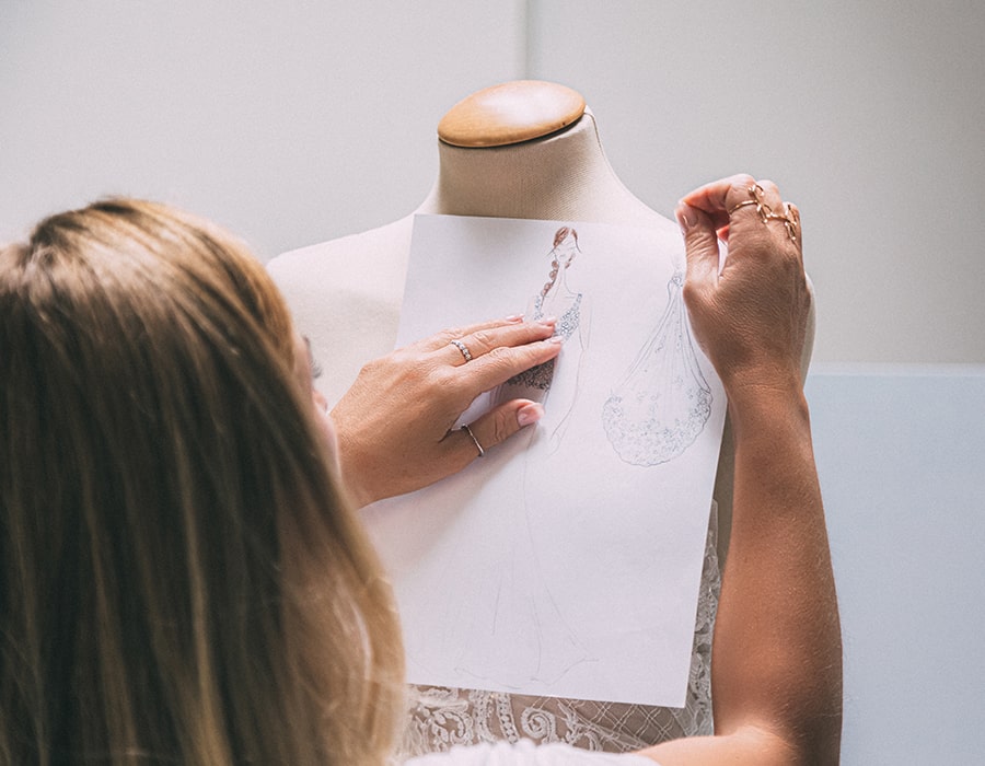 Dalin Italian Atelier - Processo creativo abiti da sposa sartoriali